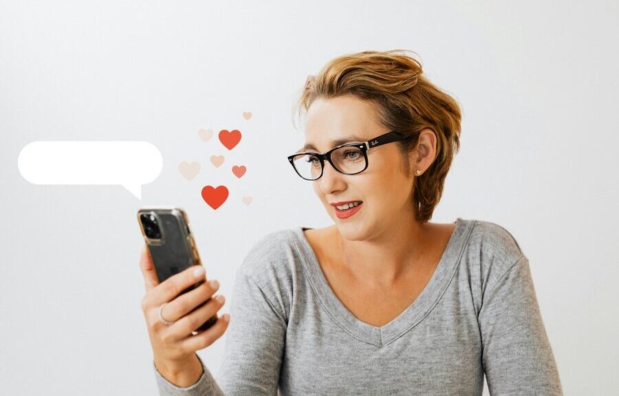 Social media jealousy concept
